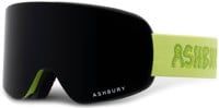 Ashbury Sonic Goggles + Bonus Lens - hydra/dark smoke lens + yellow lens