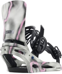 Burton Cartel X Snowboard Bindings 2025 - gray/pink