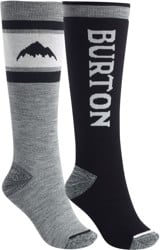 Burton Women's Weekend Midweight 2-Pack Snowboard Socks - true black