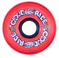 Cloud Ride Cruiser Longboard Wheels - clear red (78a)