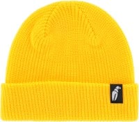 Crab Grab Claw Label Beanie - vintage yellow