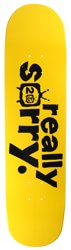 Flip Really Sorry Scribble 8.25 20th Anniversary Skateboard Deck - yellow