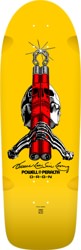 Powell Peralta Bruce Lee Skull & Numchuck 10.0 166 Shape Skateboard Deck - yellow