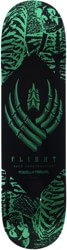 Powell Peralta Skeleton 8.13 Flight 242W Shape Skateboard Deck - green foil