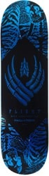 Powell Peralta Skeleton 8.75 Flight 308 Shape Skateboard Deck - blue foil