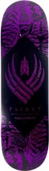 Powell Peralta Skeleton 9.0 Flight 309 Shape Skateboard Deck - purple foil