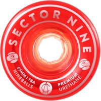 Sector 9 65mm Nineball Longboard Wheels - red (78a)