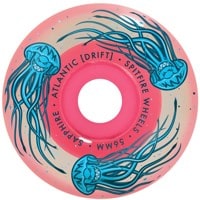 Spitfire Atlantic Drift Sapphires Skateboard Wheels - clear/pink (90d)