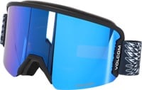 Volcom Garden 2 Goggles - (jamie lynn) artist series/blue chrome + yellow lens